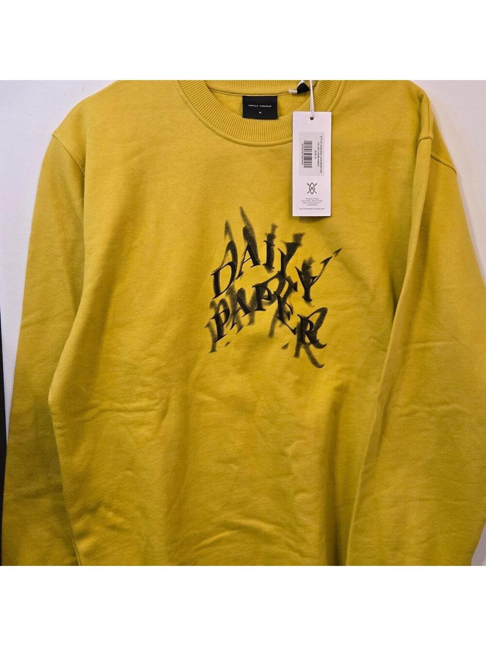 Daily Paper Men's Yellow and Green Jumper